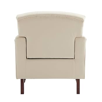 Amazon.com: MOJAY PU Leather Accent Chair Set of 2, Modern